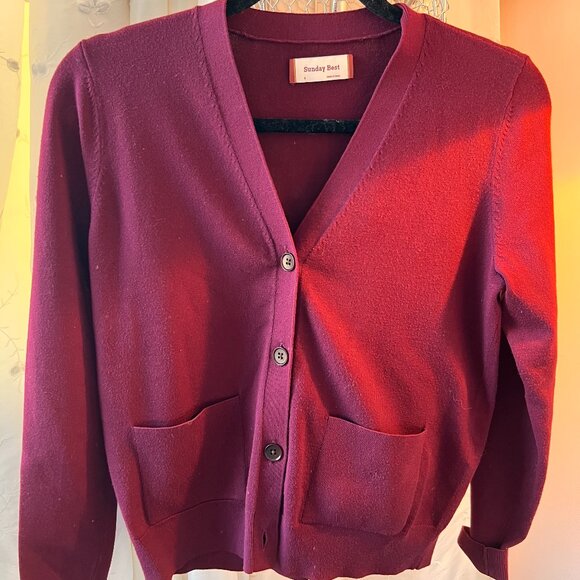 Sunday Best Raspberry Sweater - Picture 1 of 4